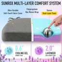 SUNROX Cooling Gel Memory Foam Chair Cushions, 2.6" Thick U-Shaped Dual-Layer Comfort Dining Chair Pads, Non Slip Seat Cushion with Ties for Indoor Kitchen Office 17"x16" Set of 8, Taupe, 16x17 Inch