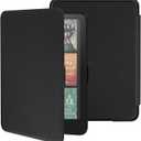 Slim Case for All-New 7" Kindle Paperwhite 12th Gen 2024&Kindle Colorsoft Signature Edition 2024, PU Leather Shell PC Cover with Auto Wake/Sleep,Black