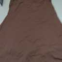 QINSEN Womens Square Neck Tennis Dress Sleeveless Built in Shorts Golf Athletic Dress with Pockets (Medium, Chestnut)
