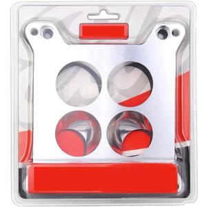 Aluminum Carburetor Adapter Plate 2696 Four Hole Square-Bore To Square-Bore Adaptador De Carburador Individual Venturi