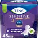 Tena Incontinence Pads for Women, Overnight, 45 Count (Pack of 2)
