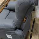 GarveeHome Recliner Chair, 360° Swivel Rocker Recliners with Heat & Massage, Soft Lazy Boy Recliner Chair with 2 Cup Holders and Side Pocket for Living Room Bedrooms and Nurseries -Grey