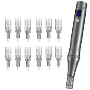 Derma Roller Pen 0.25mm, Microneedling Pen At Home Use, Microneedle Skin Care Tool for Men Women Home Use