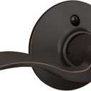 Schlage F170 ACC 716 LH Left Handed Accent Door Lever, One Sided Non-Turning Dummy Door Handle, Aged Bronze