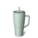 BrMate Era 30 oz Tumbler with Handle and Straw | 100% Leakproof Insulated Water Bottle Tumbler with Lid and Flexible SoftSip Straw | Made of Stainless Steel | Cup Holder Friendly | 30oz (Sage)