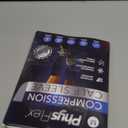 Calf Compression Sleeves for Men and Women - (1 Pair) Footless Compression Socks Support for Varicose Veins, Nursing, Pregnancy, Running - PhysFlex Leg Sleeve Brace for Shin Splints, Pain Relief and Reduces Swelling (Black, Medium)