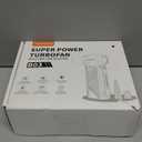 Compressed Air Duster, 300000RPM Powerful Electric Air Duster Rechargeable with LED Light and Brushless Motor, 4-Gear Cordless Mini Air Blower for Keyboard, Computers, Car, Outdoors (Black)