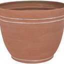 Rocky Mountain Goods Resin Planter Pot with Terra Cotta Finish - Heavy Duty Break Proof Resin with Thick Terra Cotta Finish - UV Protective Surface Resists Fading - Indoor/Outdoor Planter (1, 13")