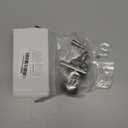 QCAA Solid Brass Storm Door Latch, Satin Nickel, Made in Taiwan, 1 Pack