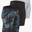 DEVOPS 3 or 5 Pack Compression Shorts Men Spandex Sport Shorts Athletic Workout Running Performance Baselayer Underwear, XL