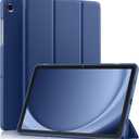 Akkerds Compatible with Galaxy Tab A11 Plus 11" 2026/ A9 Plus Case 11 Inch 2023, Slim Soft TPU Protective Cover with Trifold Stand & Auto Wake/Sleep for Galaxy A11+/ A9+ 5G Tablet Case, NavyBlue