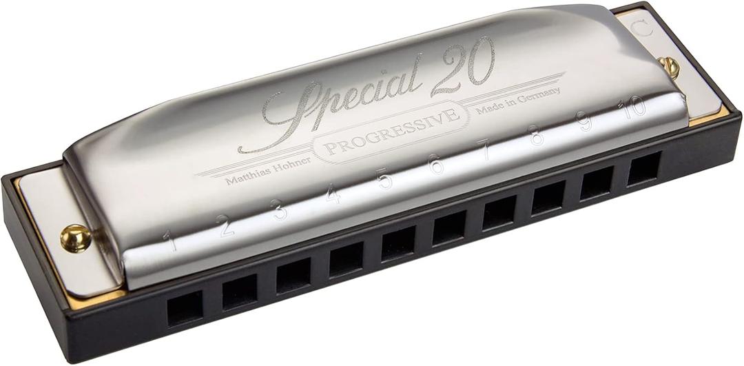 Hohner Special 20 Diatonic Harmonica, C-major - Professional, Responsive Reeds, Injection Molded Plastic Comb with Projecting Mouthpiece (One Size)