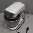 Kitchen in the box Stand Mixer,3.2Qt Mini Electric Food Mixer,6 Speeds Portable Lightweight Kitchen Mixer for Daily Use with Egg Whisk,Dough Hook,Flat Beater (White)