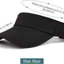 Zando Womens Visor Hats for Women Adjustable Beach Sun Visors for Women Sports Outdoor Unisex Golf Tennis Visor for Men (One Size)