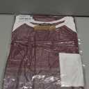 Womens Cap Sleeve Crew Neck T Shirts Loose Fit Short Sleeve Shirts Casual Summer Tops 2025 (XX-Large), Burgundy White