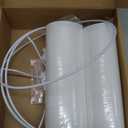 Small Lampshades Set of 2, White Linen Drum Lampshades, 8.66" Top x 8.66" Bottom x 7.87" High Lamp Shade, Lamp Shades Replacement for Table and Floor Lamps, Pendant Light, Handcrafted, Easy Assembly