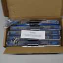 5 Pair Full Extension Ball Bearing Drawer Slides 8 10 12 14 16 18 20 22 24 Inch 100 LB Load Capacity Side Mount File Cabinet Rails Dresser Metal Runner Trash Can Kitchen (10 inch, Black)