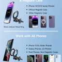 Compatible with Magsafe Car Mount, Magnetic Phone Holder [Strongest Magnets],2 in 1 Super Stable Dashboard & Air Vent Car Phone Mount Fit for iPhone 14/14 Pro/14 Max/13/13 Pro