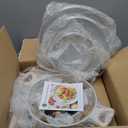 12 Pcs Pots and Pans Set, Nonstick Cookware Sets White Granite Induction Cookware, Non-toxic Healthy Non Stick Kitchen Cooking Set with Frying Pans Set, Saucepans,Steamer (PFAS, PFOA, PFOS Free)