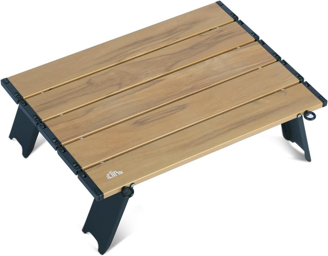 iClimb Ultralight Compact Mini Beach Picnic Folding Alu. Table with Carry Bag, Two Size (Nature - S) iClimb Ultralight Compact Mini Beach Picnic Folding Alu. Table with Carry Bag, Two Size (Nature - S)