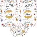 Affrolling 100 Pcs Wildflower Baby Shower Scratch off Cards for Guests Baby in Bloom Funny Thank You Spring Wildflower Gender Reveal Game Raffle Cards for Gender Reveal Party Supplies