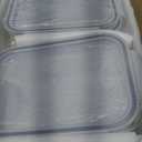 4 Pack 8 Cups/ 63oz Large Glass Storage Containers with Lids, Meal Prep Containers, Glass Food Storage with Airtight Lid for Baking, Leak Proof & Microwave, Oven Safe (4 Containers + 4 Lids)