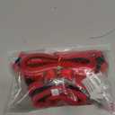 rabbitgoo Dog Harness Small Sized and Leash Set, Step-in Breathable Pet Harness, Soft Walking Reflective Puppy Vest for Small Dogs, Black & Red, (S (Chest: 15.1 - 16.5")