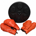 Music Boxing Machine for Adults Kids, Smart Boxing Training Machine with Gloves, Wall Mounted Punching Machine, Reflex Training Suitable for Home,Office,Gym