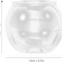 VICASKY Fish Bowl Goldfish Tank Round Bowls Large Small - Transparent Aquarium Terrarium Hydroponic Planter for Centerpieces Decor Desktop Fishbowl Unbreakable Transparent Pet Round Fish Tank Decor
