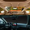 5 Layers Thick Car Windshield Sun Shade for Ford Maverick 2022-2024 Pickup Truck - Front Window Sunshade Sun Visor Accessories - Protector Vehicle Reflect UV Sun and Heat