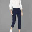 Amazon Essentials Women's Mid-Rise Slim-Fit Stretch Cotton Twill Cropped Capri Khaki Pants, US 16