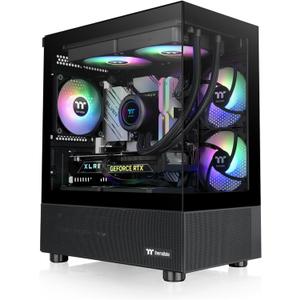 Thermaltake View 170 TG ARGB Black Micro-ATX Case; 3x120mm ARGB Fans Included; Supports Up to 280mm Radiator; Front & Side Dual Tempered Glass Panel; CA-1Z4-00M1WN-00