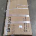 Modern Farmhouse Entertainment Center with Sliding Glass Doors & Storage, 58 Barn Door TV Stand for Bedroom, Media Console Supporting 32-65" TVs for Living Room (Light Oak), Media Console Table