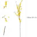 Artificial Forsythia Branches, 6 Pcs 39.4 Inch Cherry Blossom, Spring Flowers Artificial for Decoration, Silk Forsythia Flowers Artificial Orchids Wedding Office Home Party Dining Table Decor