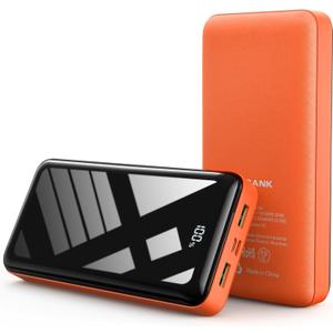 LOOPEAK Power Bank 50000mAh 22.5W Fast Charging Portable Charger, USB C Quick Charge with 3 Outputs&2 Inputs, LED Display, High Capacity External Cell Phone Battery Pack for iPhone, iPad, Android (Orange)