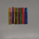 JoyCat 3mm Medium Tip Glitter Markers - 12 Vibrant Colors (Red to Pink) | 3ml High-Capacity Ink | Multi-Surface Paint Pens for Rock, Wood, Fabric, Glass | Gift for Kids DIY Crafts