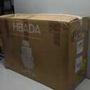 Hbada P5 Ergonomic Office Chair, Desk Chair with Adjustable Lumbar Support and Height, Comfortable Mesh Computer Chair with Footrest 2D Headrest, Swivel Tilt Function Black