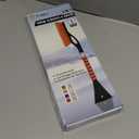 EcoNour 27" Aluminum Ice Scrapers for Car Windshield | Car Snow Scraper Window and Snow Brush with Ergonomic Foam Grip Winter Accessories (Orange)