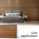 Art3d 2-Pack Acoustic Wood Slat Wall Panels for Interior Decor, 3D Fluted Sound Absorbing Wood Paneling for Accent Wall Ceiling Kitchen Living Room Bedroom Office, 47.2 x 23.6 inch Teak