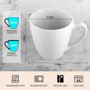 39oz Large Coffee Mug Ceramic Tea Cup for Office and Home Big Capacity with Handle set of 2