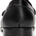 Journey West Mens Dress Shoes Slip on Penny Loafers for Men (US 8.5, Black)