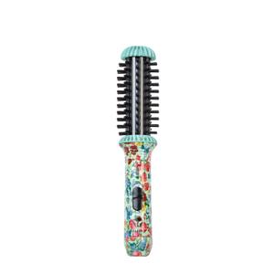 CALISTA GoGo Mini Heated Round Brush | Curl, Touch-Up, De-Frizz, and Style Hair with the Mini 7 Styling Tool | Heats to 365F | Perfectly Designed Travel Tool | Dual Voltage (Retro Floral)