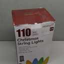 C9 LED Christmas Lights Outdoor, 72 FT 110 LED C9 String Lights, 8 Modes & Timer Connectable Waterproof for Christmas Tree Light Indoor Outdoor Roofline Patio Garden Yard Xmas Decoration, White 2 Pack