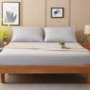 SONORO KATE Sheets Super Soft Microfiber 1800 Thread Count 16 Inch Deep Pocket 4 Piece Queen Grey