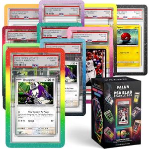 10 Pack PSA & CGC Slab Guard (Sparkling Galaxy Burst Edition) Hard TPU PSA Slab Protector Guard for Graded Cards PSA Slab Bumper Guard for PSA Slabs Card Slab Protector for PSA Card Protection