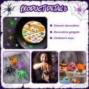 Max Fun 300pcs Halloween Spider Rings for Kids Party Favors 1.96 Plastic Spider Rings Bulk for Kids Costume Accessories Party Decorations Supplier (Multicolor)