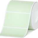 3 x HPRT Thermal Labels for T20/T260LR Label Printer, 1.97" x 1.18"(50x30 mm) Waterproof Sticker Paper, Color Thermal Tape for HPRT T260LR Label Maker, 200 Labels/Roll - Beige Green