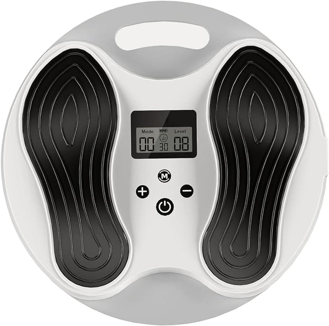 EULEYAW Rechargeable EMS Foot Massager for Neuropathy(FSA/HSA Eligible), Electronic Foot Circulation Stimulator for Plantar Fasciitis and Pain Relief, TENS & EMS Feet Legs Blood Circulation Machine