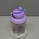 QWE Gym Large Plastic Water Bottle for Women with Lids and Straws&Handle,67oz,Heat-resisting,PPSU BPA Free, 1/2 half Gallon Water Jug Double drinking,leak proof, for Travel,Outdoors,Camping(Purple)