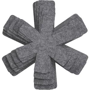 KITLAB Pot and Pan Protectors, Extra Thick Pan Protectors for Stacking, Set of 12 and 4 Different Sizes, Pan Separators for Stacking